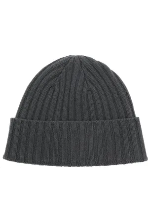 N.PEAL Grob gerippte Beanie aus Kaschmir