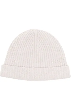 N.PEAL Gerippte Beanie aus Kaschmir