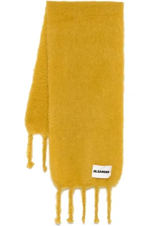 Jil Sander Schal mit gebürstetem Finish