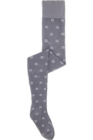 Ganni Embroidered-logo socks