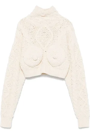Jean Paul Gaultier Cropped-Pullover mit konischem BH