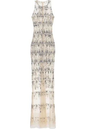 Elisabetta Franchi Abendkleid mit Paillettenstickerei