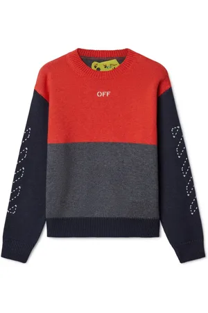 OFF-WHITE Arrow Stitched Pullover in Colour-Block-Optik