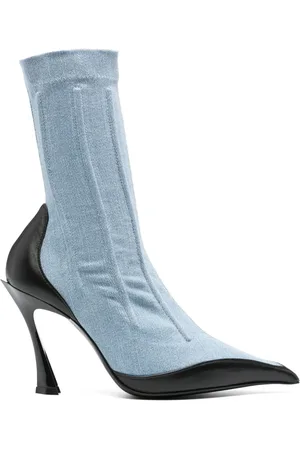 MUGLER Denim-Stiefel 95mm