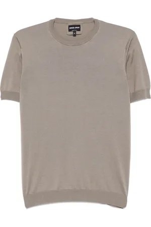 Giorgio Armani Fein gestricktes T-Shirt