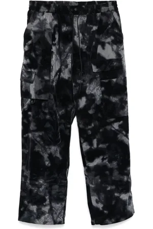 Y-3 Weite Hose mit abstraktem Print