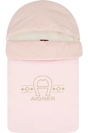 Aigner Schlafsack mit Logo-Stickerei