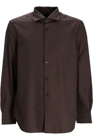 Emporio Armani Hemd aus Logo-Jacquard