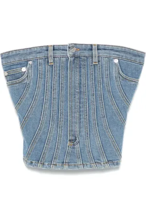 MUGLER Bustier aus Denim