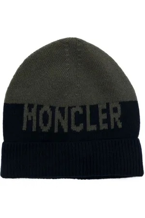 Moncler Mütze mit Logo-Intarsie