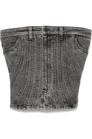 MUGLER Bustier aus Denim