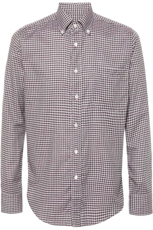 CANALI Hemd mit Vichy-Karo