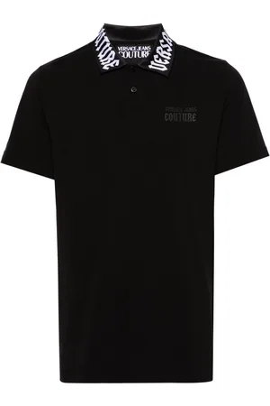 VERSACE Poloshirt mit Logo-Kragen