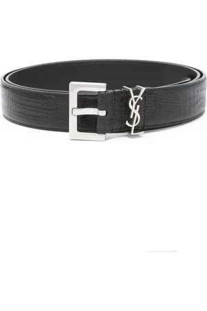 Saint Laurent Gürtel mit Kroko-Optik