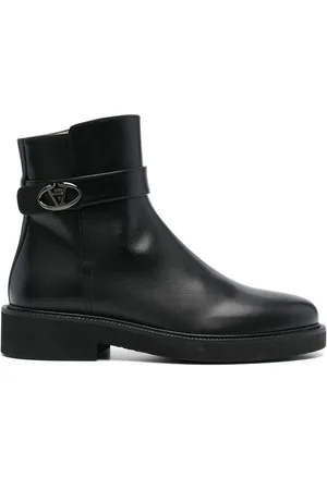 VALENTINO GARAVANI Knöchelhohe Lederstiefel