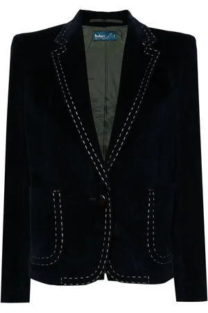 Kolor Blazer aus Cord mit Ziernähten