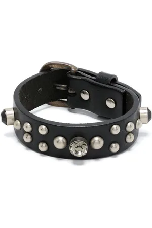 YOHJI YAMAMOTO Lederarmband mit Nieten