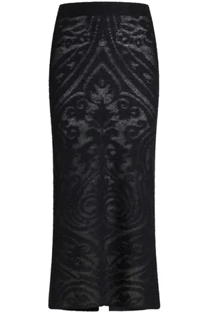 Etro Gestrickter Jacquard-Midirock