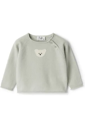 Il gufo Gestrickter Intarsien-Pullover