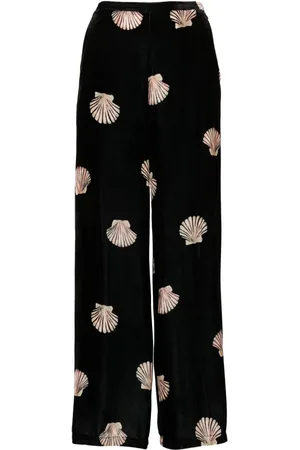 FORTE FORTE Shell-Samthose mit weitem Bein