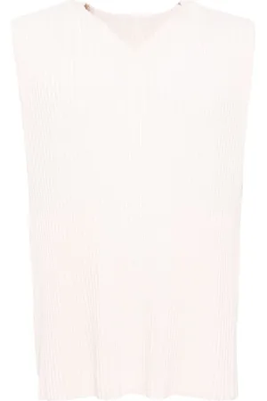 Issey Miyake Plissiertes August Trägershirt