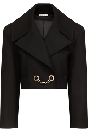 AREA Cropped-Jacke mit Kettendetail