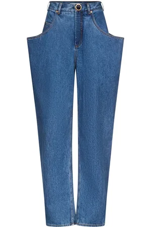 AREA Jeans mit ausgestellten Taschen