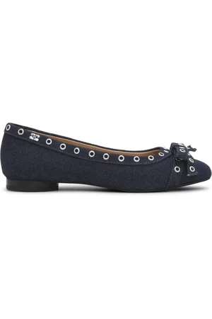 Ganni Jeans-Ballerinas mit Ösendetail