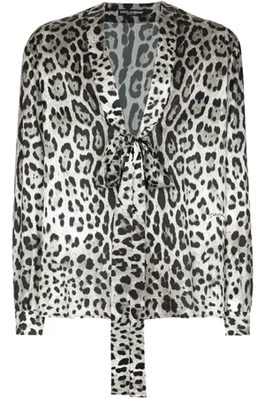 Dolce & Gabbana Hemd mit Leoparden-Print