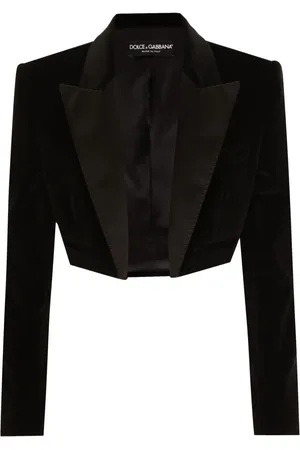 Dolce & Gabbana Cropped-Blazer aus Samt