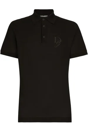 Dolce & Gabbana Jersey-Poloshirt mit Logo-Stickerei