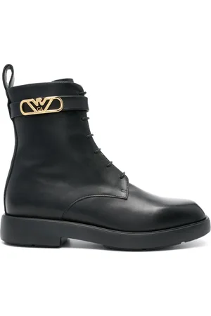 Emporio Armani Stiefel mit Adler-Logo