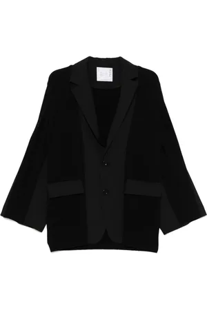 SACAI Blazer mit gestrickten Einsätzen