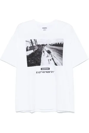 NEIGHBORHOOD X Osamu Nagahama T-Shirt mit Foto-Print