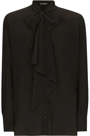 Dolce & Gabbana Hemd mit Schleifenkragen