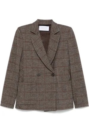 Harris Wharf London Blazer mit Hahnentrittmuster