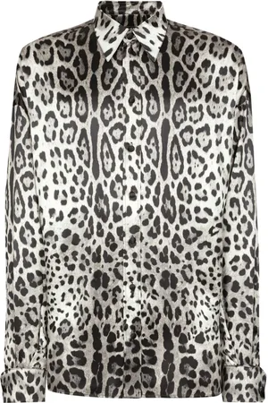 Dolce & Gabbana Hemd mit Leoparden-Print