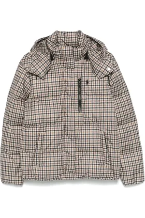 Ralph Lauren Gesteppte Jacke mit Hahnentrittmuster