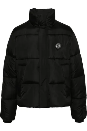 Roberto Cavalli Gefütterte Jacke mit Logo-Applikation
