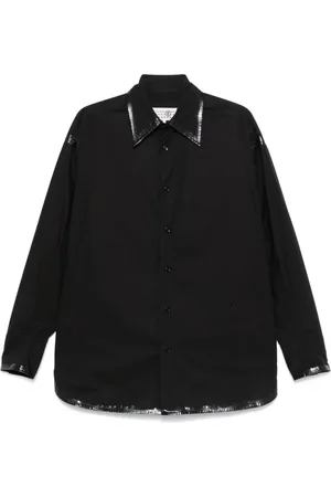 Maison Margiela Hemd mit beschichtetem Saum