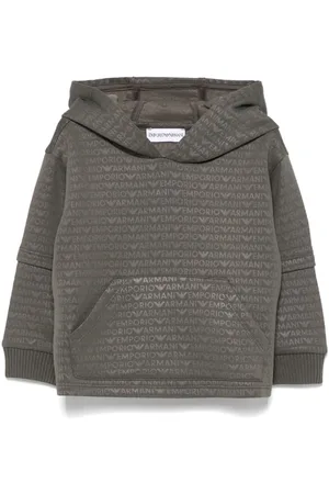 Emporio Armani Hoodie mit Logo-Jacquard
