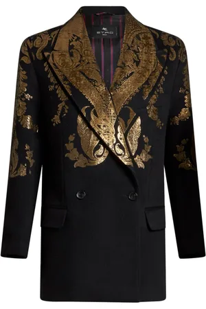 Etro Sakko mit Metallic-Paisley