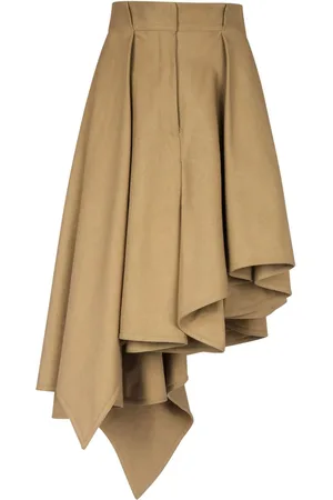 Balmain Asymmetrischer Faltenrock