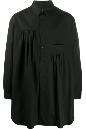 YOHJI YAMAMOTO Oversized-Hemd mit Falten