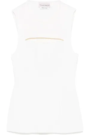 Alexander McQueen Strickoberteil mit Schlitzen