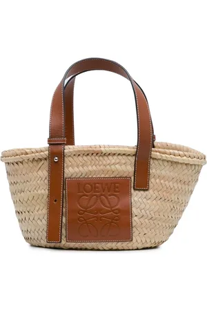 Loewe 2010-2023 kleine Korbtasche aus Raffiabast