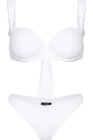 Noire Swimwear Nikki Bikini mit Schlangenleder-Optik
