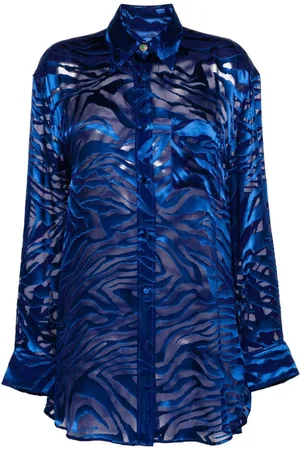 Roberto Cavalli Hemd mit Zebra-Print
