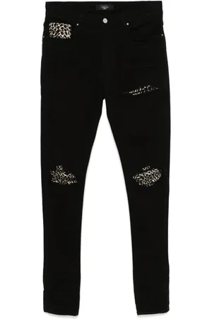 AMIRI Jeans mit Leoparden-Detail