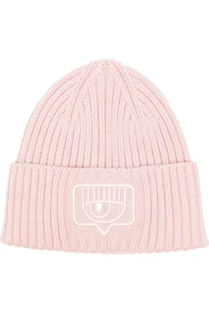 Chiara Ferragni Gerippte Beanie mit Eyelike-Stickerei